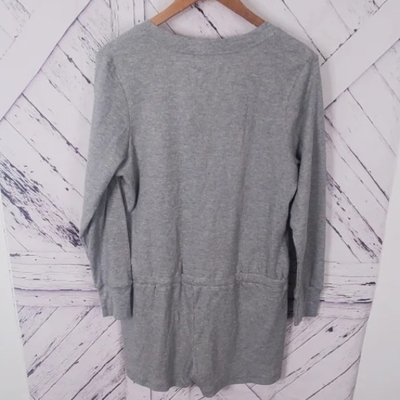 Vintage Sesame Street “I Hate Mornings” Gray Thermal Waffle Romper EUC Size L - Picture 7 of 11